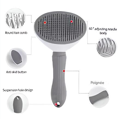 brosse de bain ronde pour chien et chat	