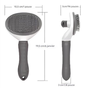 brosse de bain ronde pour chien et chat	